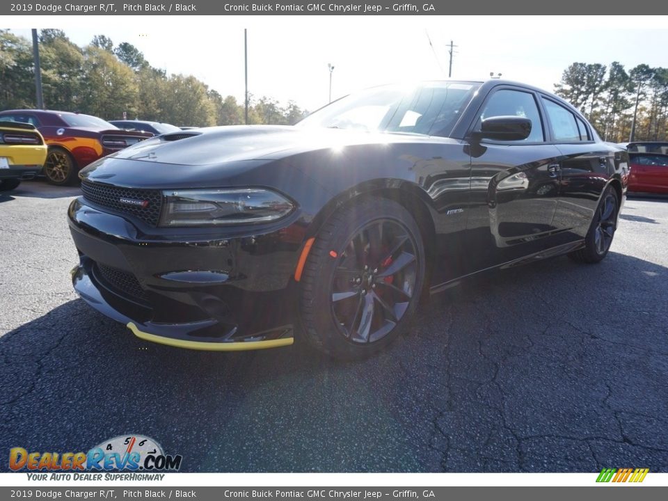 2019 Dodge Charger R/T Pitch Black / Black Photo #3