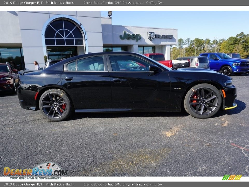 2019 Dodge Charger R/T Pitch Black / Black Photo #11