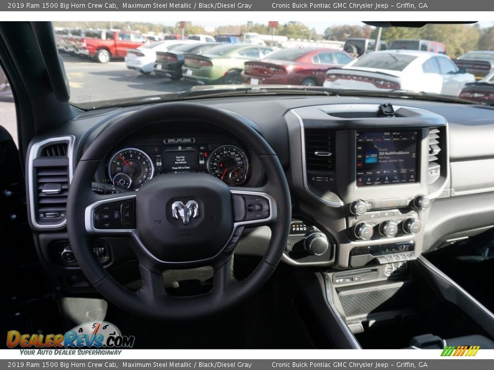 2019 Ram 1500 Big Horn Crew Cab Maximum Steel Metallic / Black/Diesel Gray Photo #5