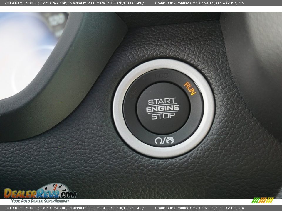 2019 Ram 1500 Big Horn Crew Cab Maximum Steel Metallic / Black/Diesel Gray Photo #7