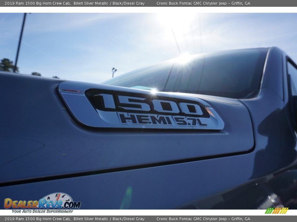 2019 Ram 1500 Big Horn Crew Cab Billett Silver Metallic / Black/Diesel Gray Photo #4