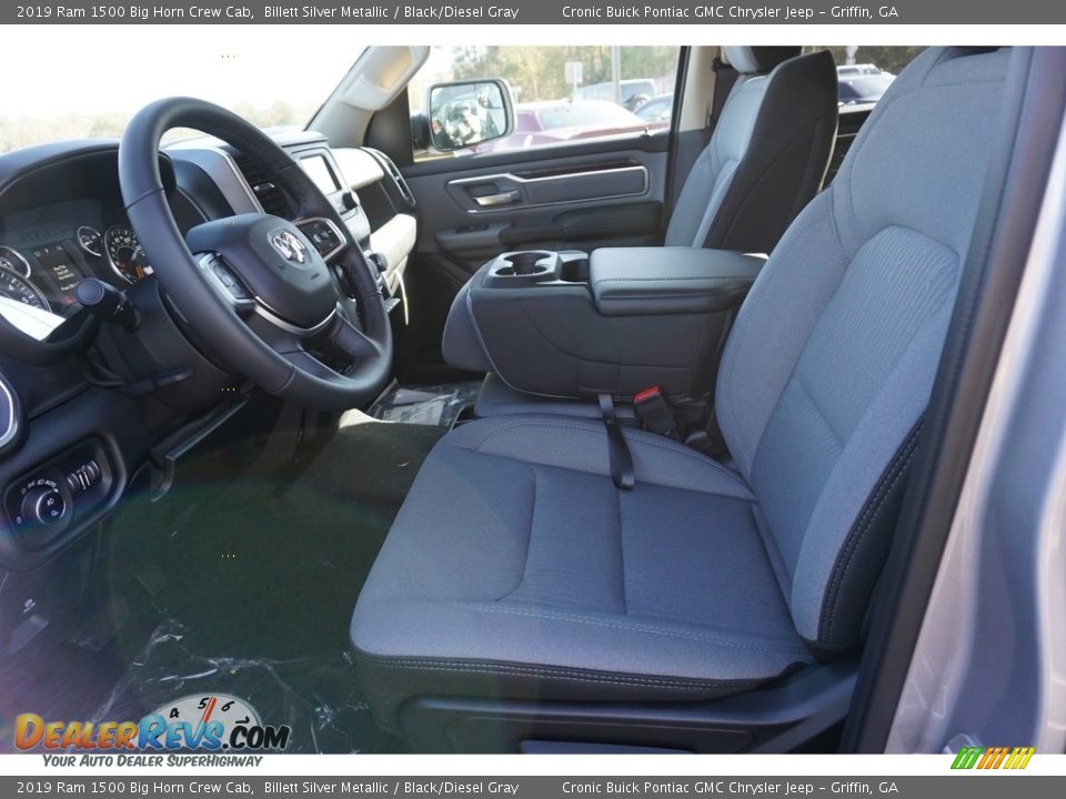 2019 Ram 1500 Big Horn Crew Cab Billett Silver Metallic / Black/Diesel Gray Photo #5