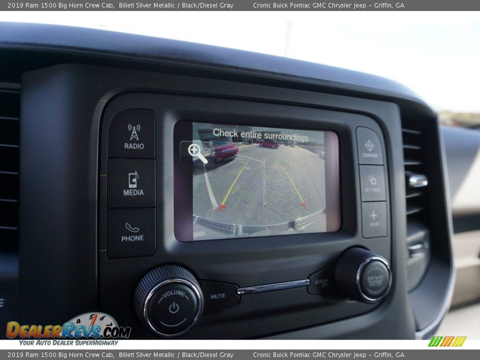 2019 Ram 1500 Big Horn Crew Cab Billett Silver Metallic / Black/Diesel Gray Photo #7