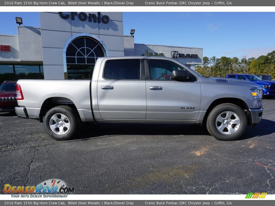 2019 Ram 1500 Big Horn Crew Cab Billett Silver Metallic / Black/Diesel Gray Photo #11