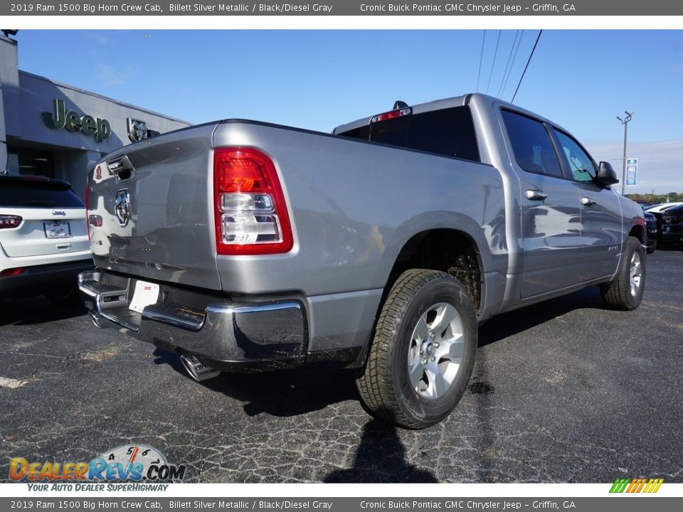 2019 Ram 1500 Big Horn Crew Cab Billett Silver Metallic / Black/Diesel Gray Photo #12