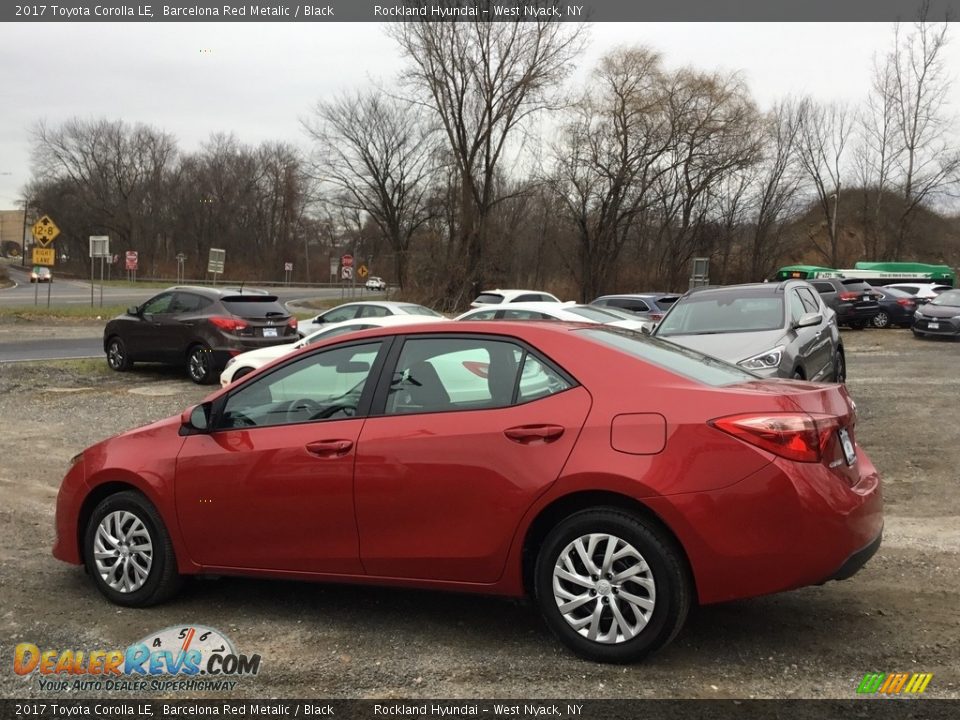2017 Toyota Corolla LE Barcelona Red Metalic / Black Photo #6
