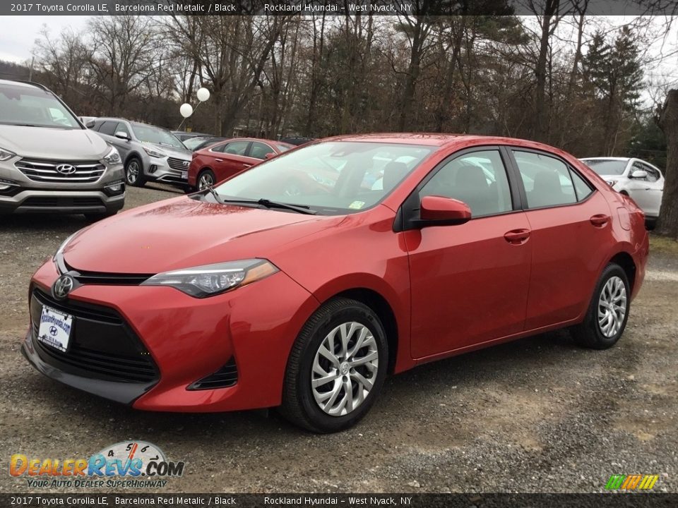 2017 Toyota Corolla LE Barcelona Red Metalic / Black Photo #7