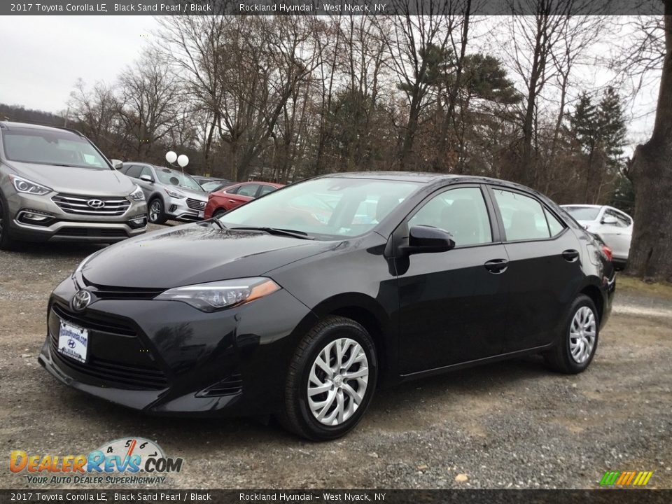 2017 Toyota Corolla LE Black Sand Pearl / Black Photo #7