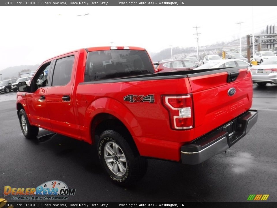 2018 Ford F150 XLT SuperCrew 4x4 Race Red / Earth Gray Photo #10