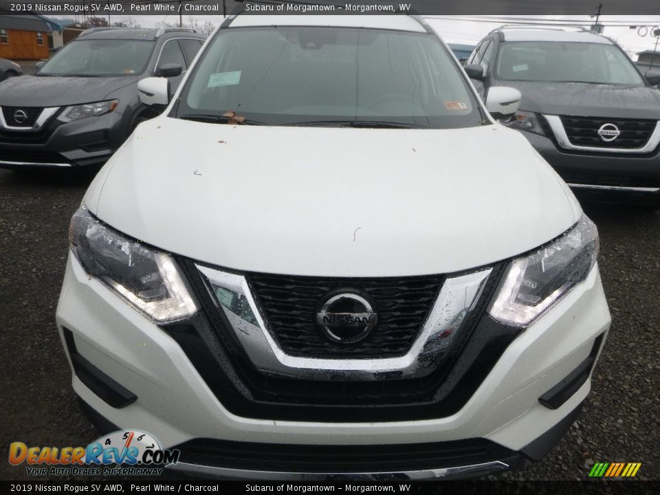 2019 Nissan Rogue SV AWD Pearl White / Charcoal Photo #8