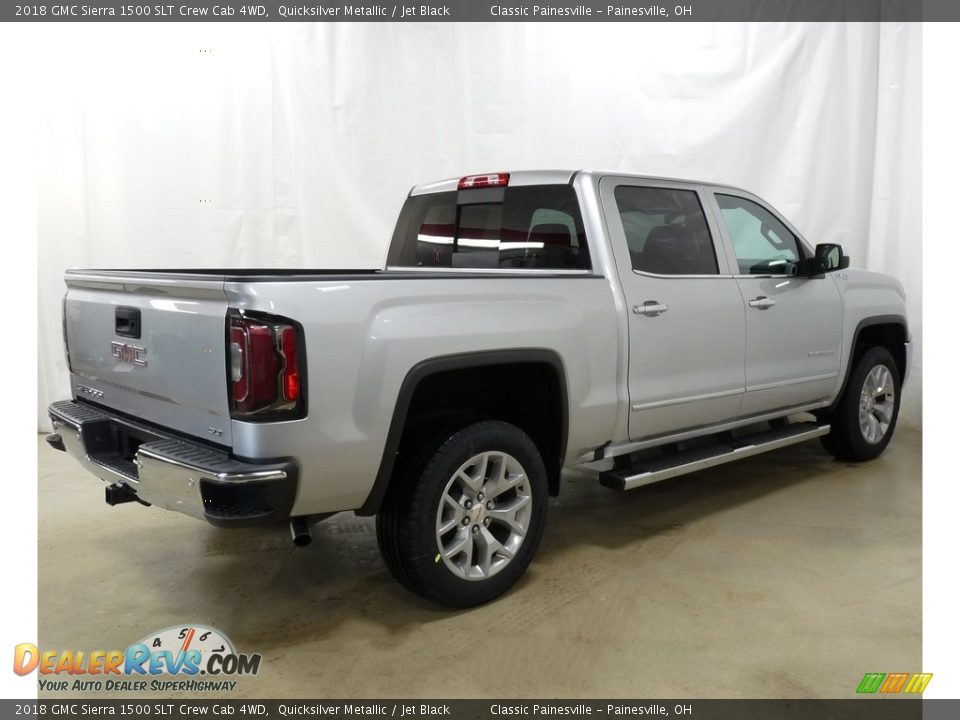 2018 GMC Sierra 1500 SLT Crew Cab 4WD Quicksilver Metallic / Jet Black Photo #2