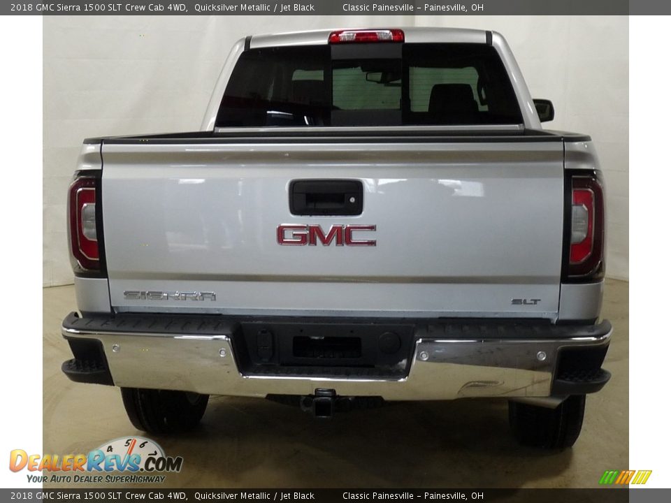 2018 GMC Sierra 1500 SLT Crew Cab 4WD Quicksilver Metallic / Jet Black Photo #3