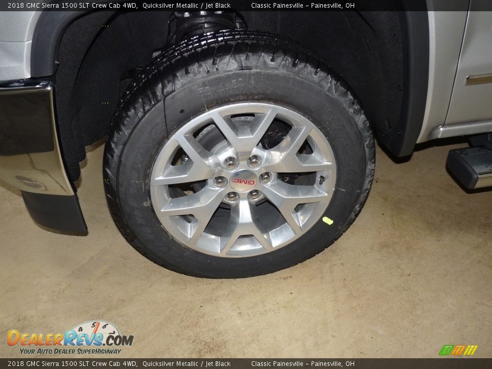 2018 GMC Sierra 1500 SLT Crew Cab 4WD Quicksilver Metallic / Jet Black Photo #5