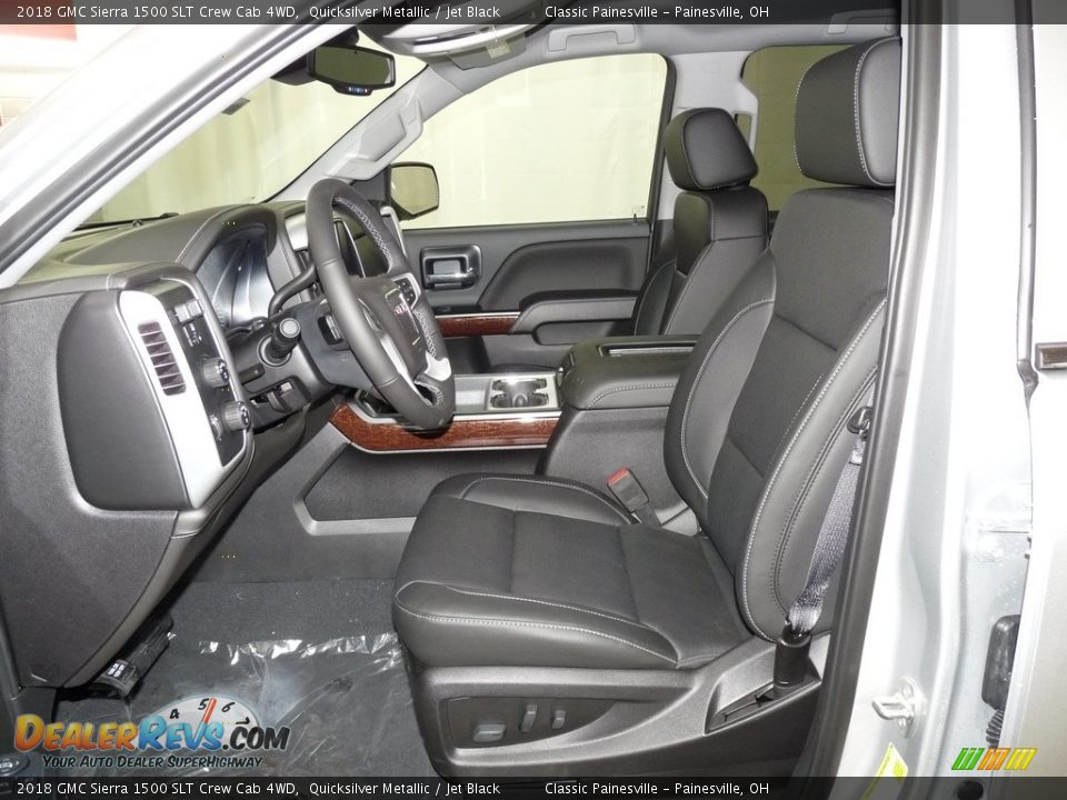 2018 GMC Sierra 1500 SLT Crew Cab 4WD Quicksilver Metallic / Jet Black Photo #6