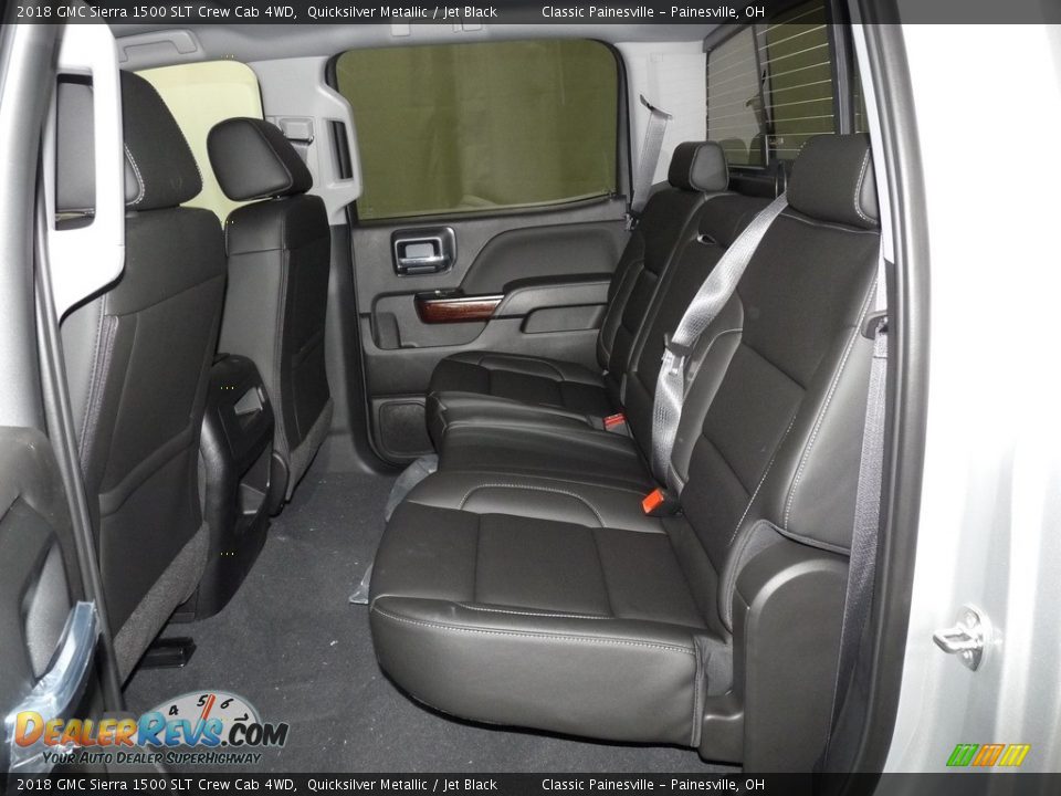 2018 GMC Sierra 1500 SLT Crew Cab 4WD Quicksilver Metallic / Jet Black Photo #7