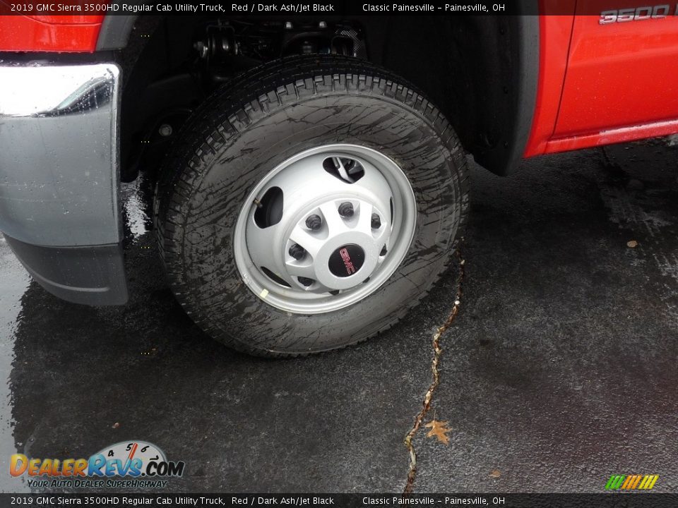 2019 GMC Sierra 3500HD Regular Cab Utility Truck Red / Dark Ash/Jet Black Photo #9