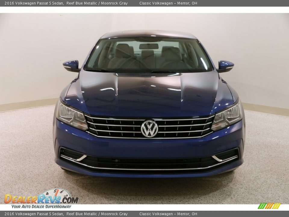 2016 Volkswagen Passat S Sedan Reef Blue Metallic / Moonrock Gray Photo #2