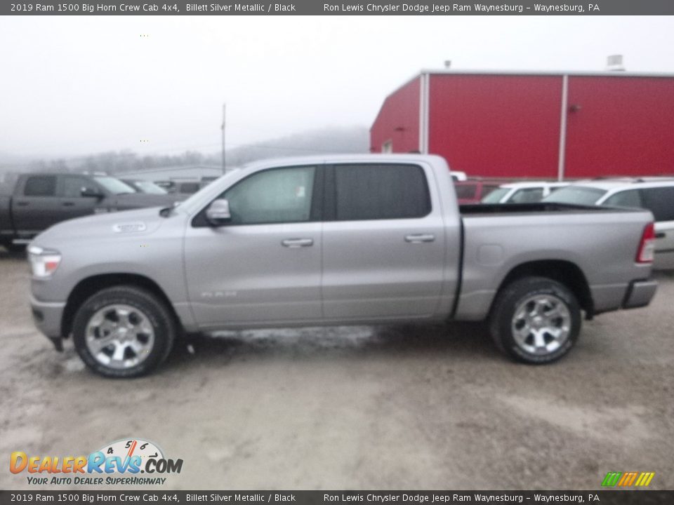2019 Ram 1500 Big Horn Crew Cab 4x4 Billett Silver Metallic / Black Photo #3