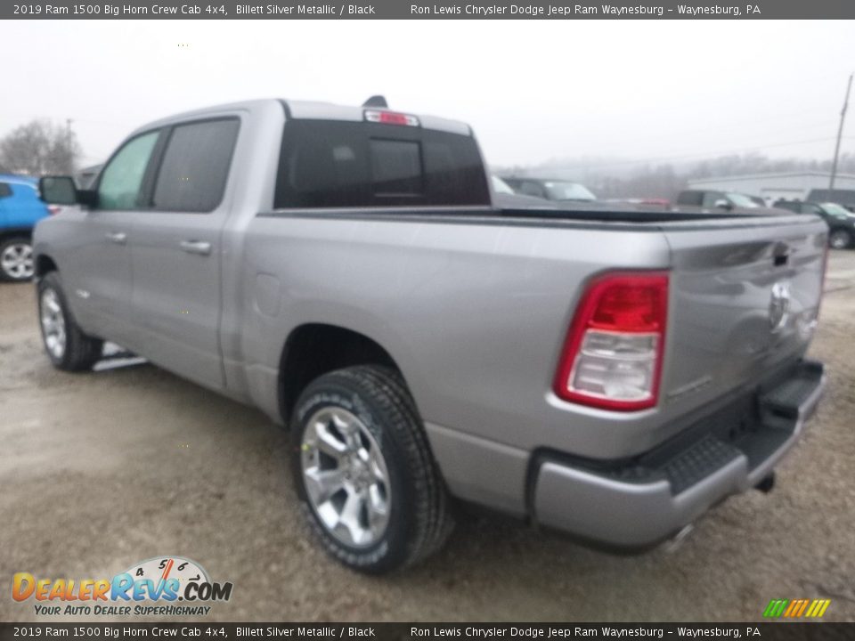 2019 Ram 1500 Big Horn Crew Cab 4x4 Billett Silver Metallic / Black Photo #4