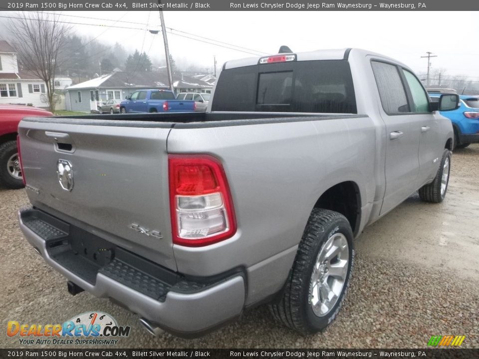 2019 Ram 1500 Big Horn Crew Cab 4x4 Billett Silver Metallic / Black Photo #6