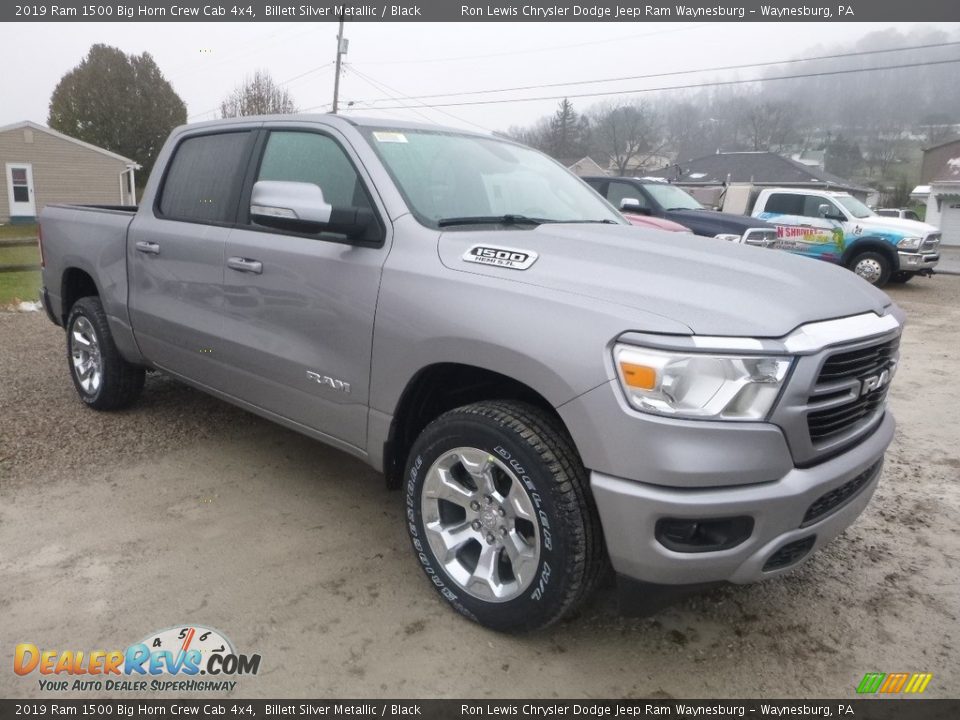 2019 Ram 1500 Big Horn Crew Cab 4x4 Billett Silver Metallic / Black Photo #8