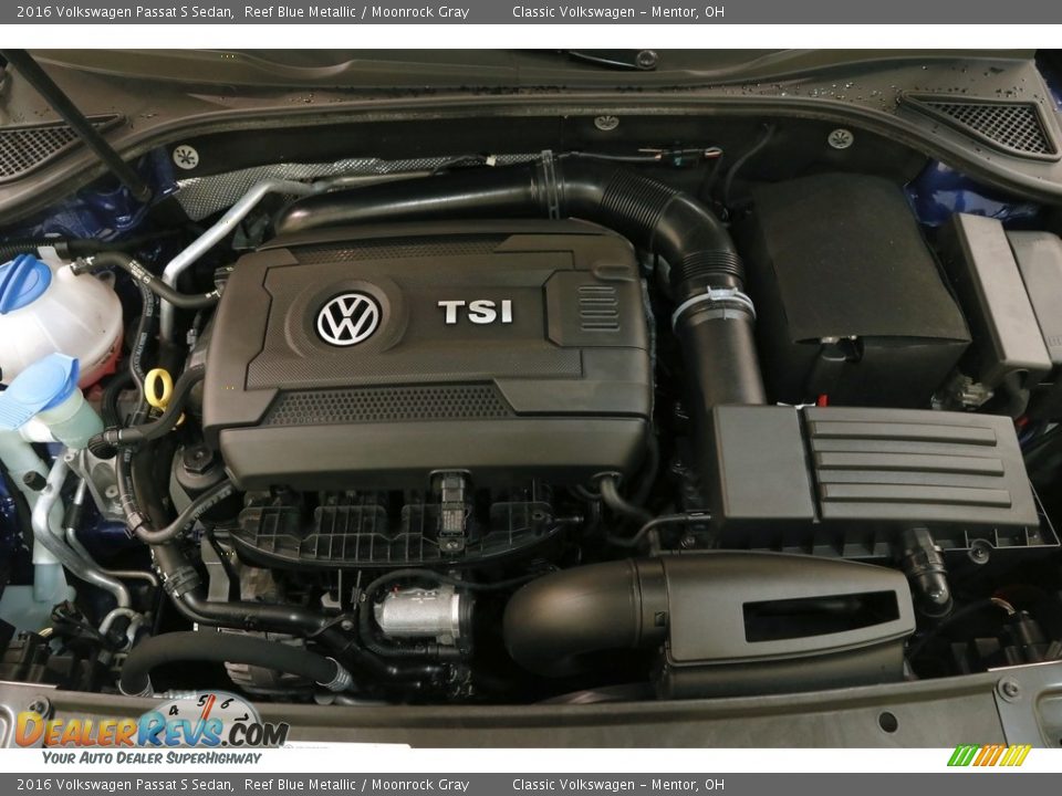 2016 Volkswagen Passat S Sedan Reef Blue Metallic / Moonrock Gray Photo #16