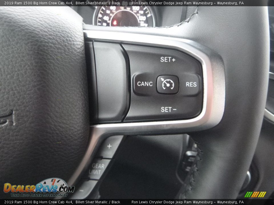 2019 Ram 1500 Big Horn Crew Cab 4x4 Billett Silver Metallic / Black Photo #18