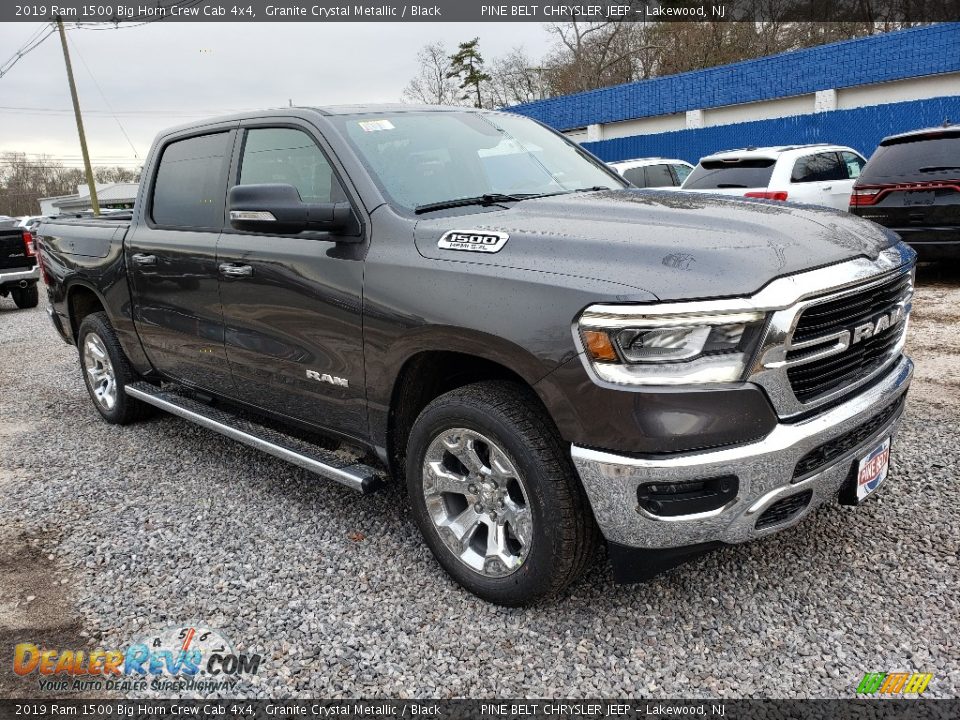 2019 Ram 1500 Big Horn Crew Cab 4x4 Granite Crystal Metallic / Black Photo #1