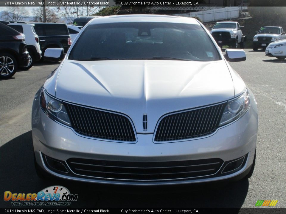 2014 Lincoln MKS FWD Ingot Silver Metallic / Charcoal Black Photo #2