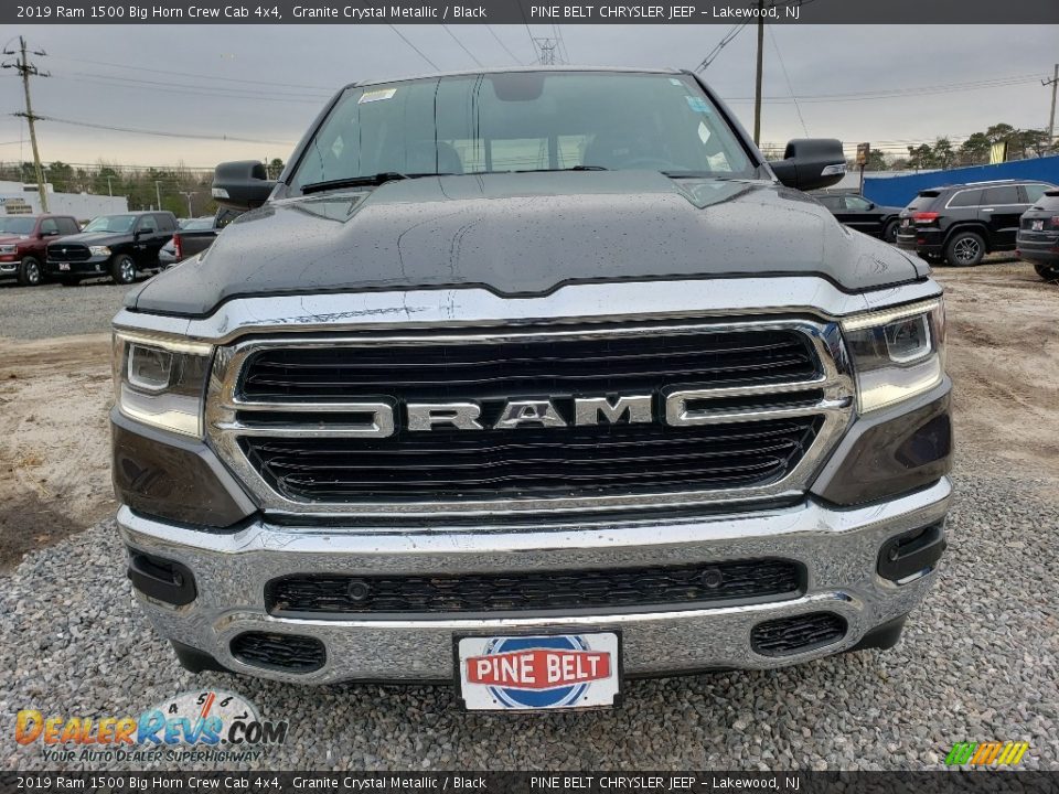 2019 Ram 1500 Big Horn Crew Cab 4x4 Granite Crystal Metallic / Black Photo #3