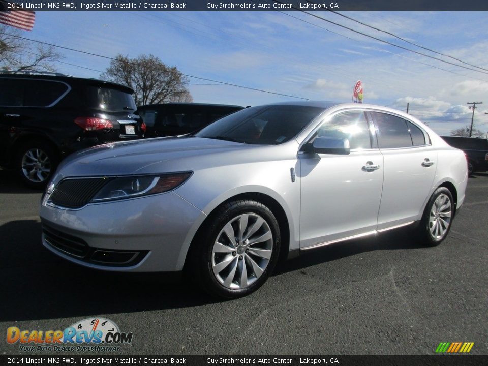 2014 Lincoln MKS FWD Ingot Silver Metallic / Charcoal Black Photo #3