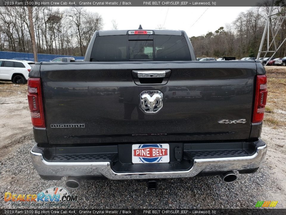 2019 Ram 1500 Big Horn Crew Cab 4x4 Granite Crystal Metallic / Black Photo #4