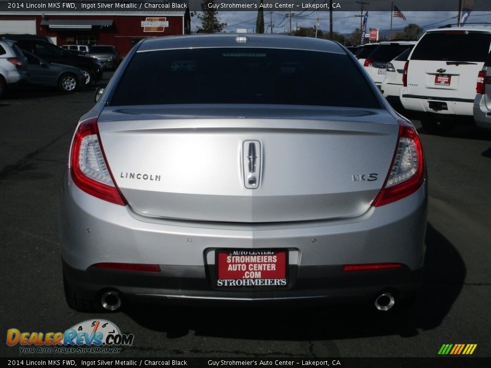 2014 Lincoln MKS FWD Ingot Silver Metallic / Charcoal Black Photo #6