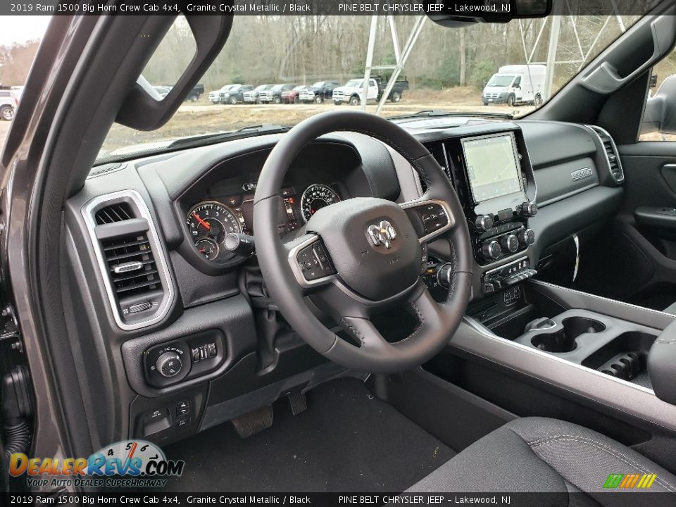 2019 Ram 1500 Big Horn Crew Cab 4x4 Granite Crystal Metallic / Black Photo #7