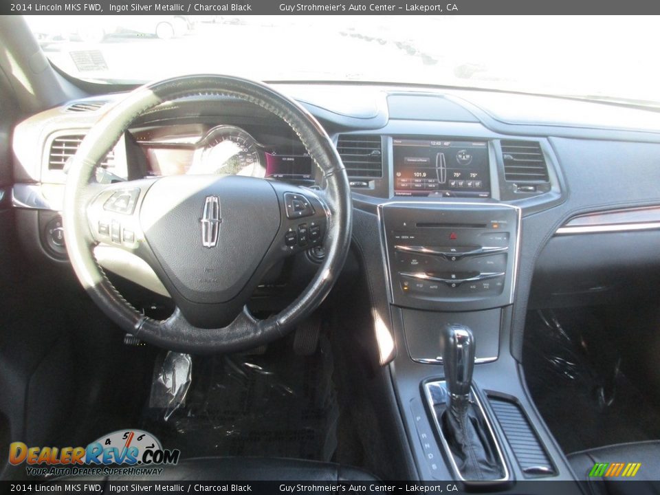 2014 Lincoln MKS FWD Ingot Silver Metallic / Charcoal Black Photo #10