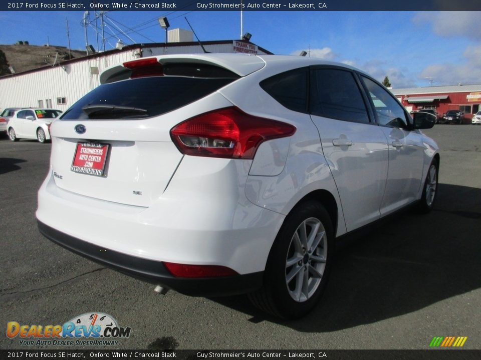 2017 Ford Focus SE Hatch Oxford White / Charcoal Black Photo #8