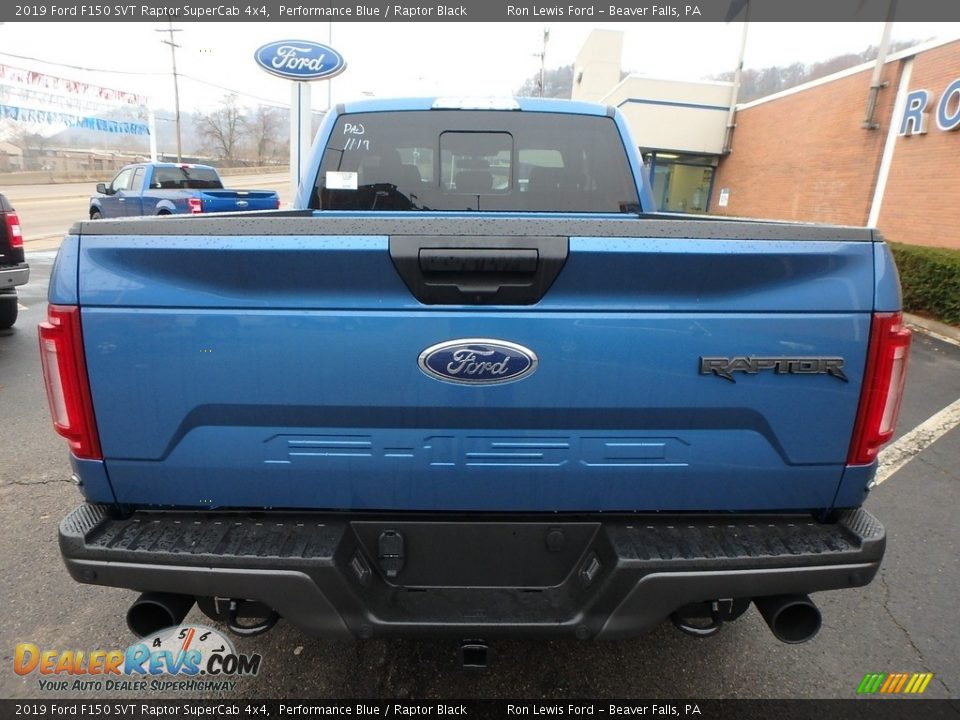 2019 Ford F150 SVT Raptor SuperCab 4x4 Performance Blue / Raptor Black Photo #3