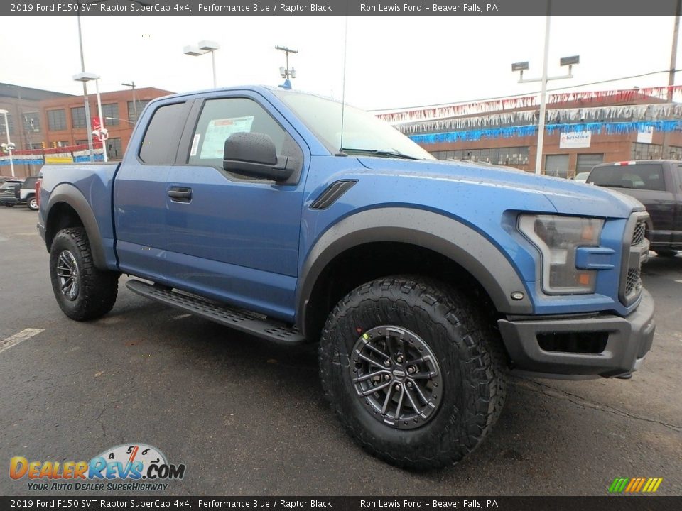 Performance Blue 2019 Ford F150 SVT Raptor SuperCab 4x4 Photo #8