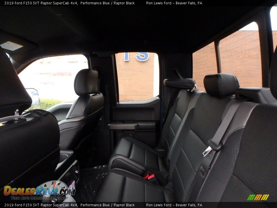 Rear Seat of 2019 Ford F150 SVT Raptor SuperCab 4x4 Photo #12