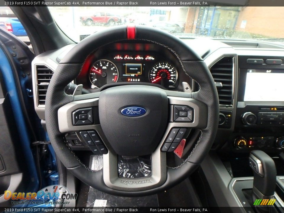 2019 Ford F150 SVT Raptor SuperCab 4x4 Steering Wheel Photo #16