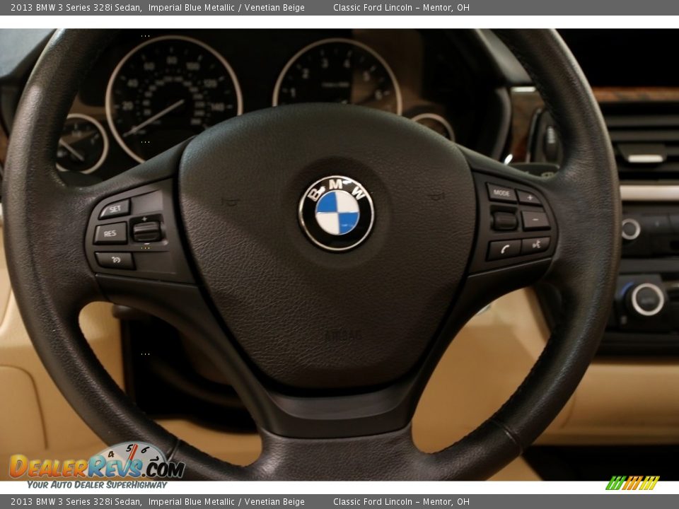 2013 BMW 3 Series 328i Sedan Imperial Blue Metallic / Venetian Beige Photo #7
