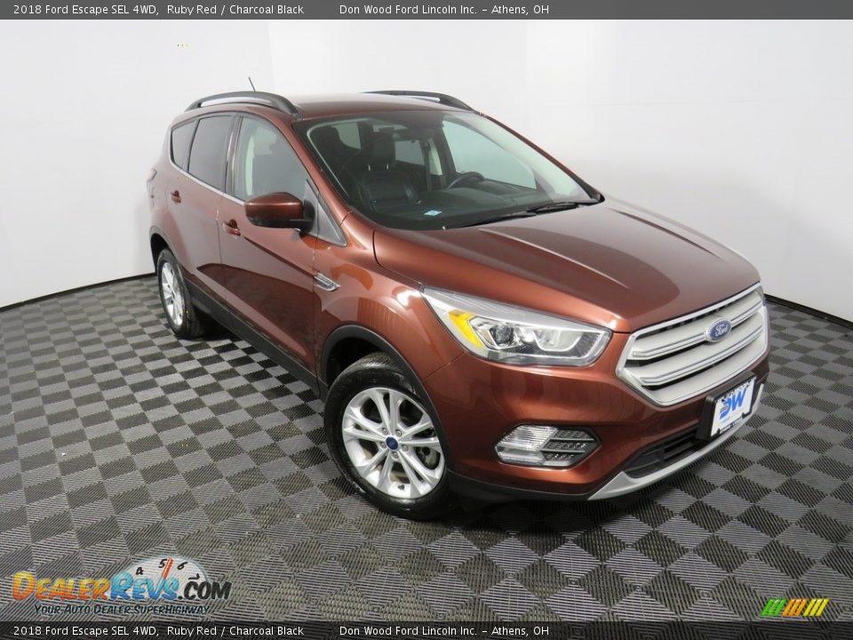 2018 Ford Escape SEL 4WD Ruby Red / Charcoal Black Photo #5