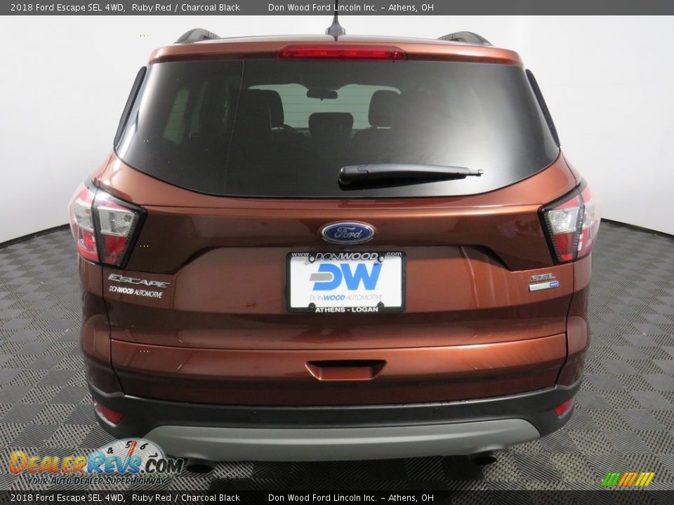 2018 Ford Escape SEL 4WD Ruby Red / Charcoal Black Photo #16