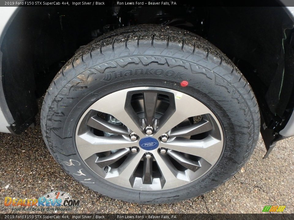 2019 Ford F150 STX SuperCab 4x4 Ingot Silver / Black Photo #10