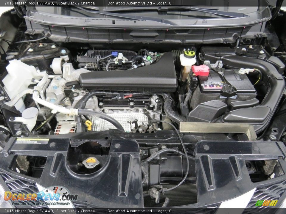 2015 Nissan Rogue SV AWD Super Black / Charcoal Photo #7
