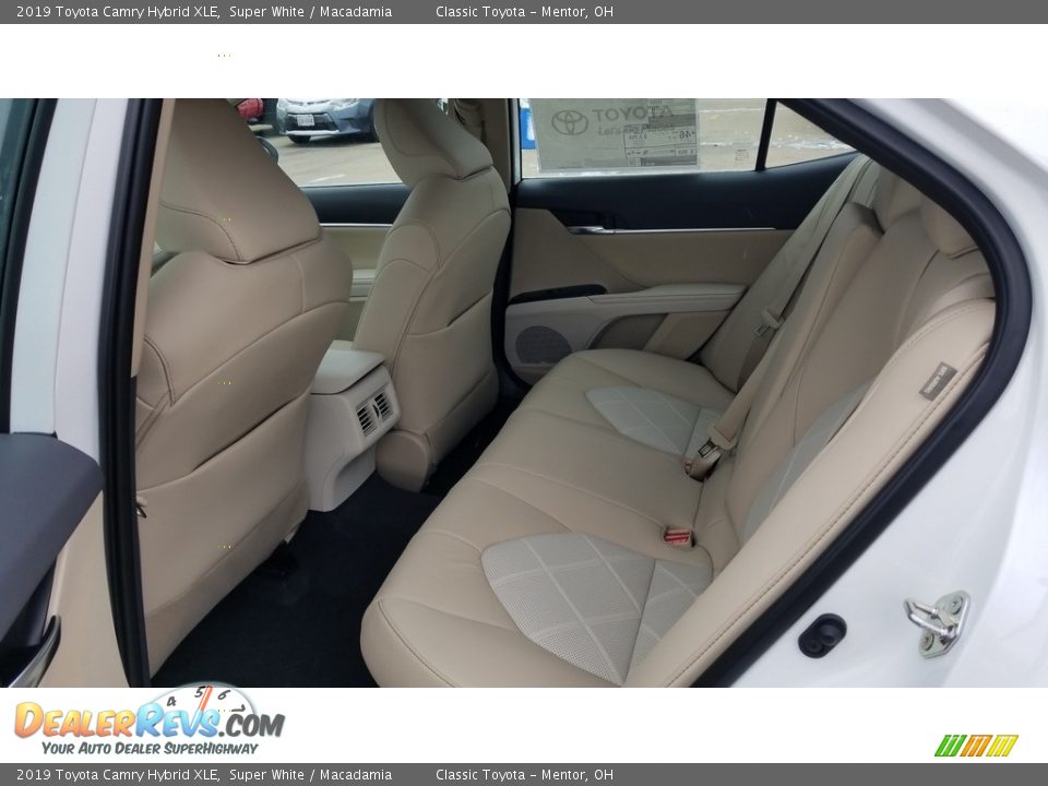 Rear Seat of 2019 Toyota Camry Hybrid XLE Photo #3