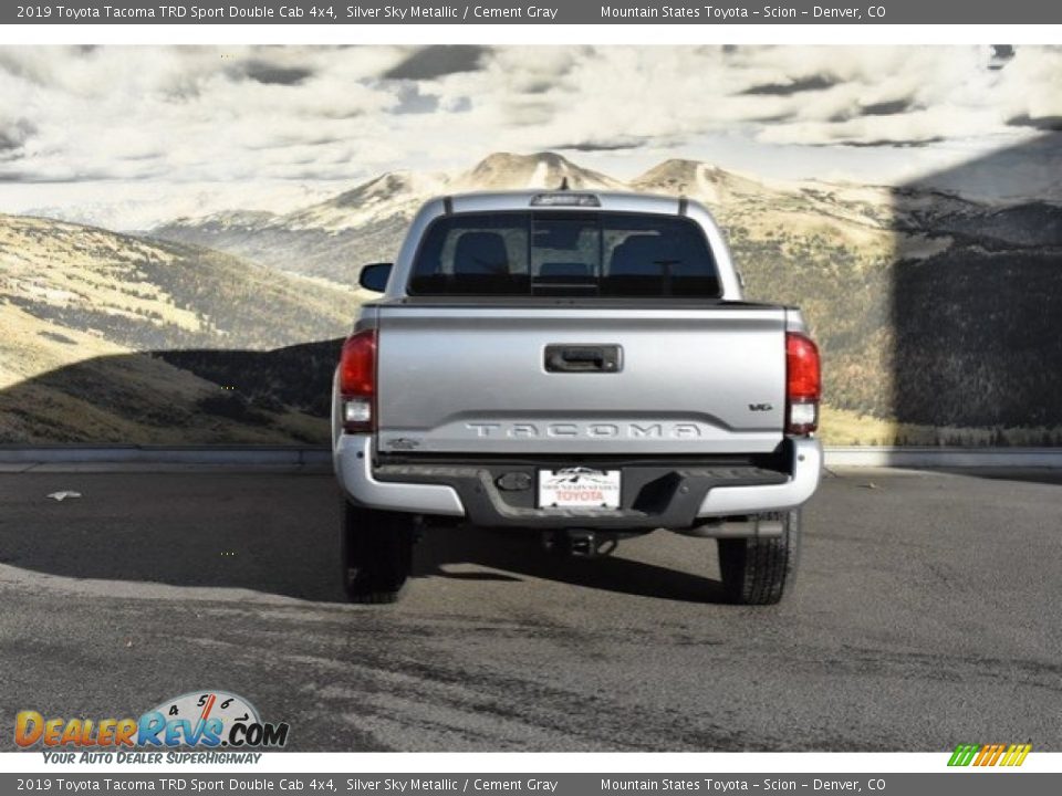 2019 Toyota Tacoma TRD Sport Double Cab 4x4 Silver Sky Metallic / Cement Gray Photo #4