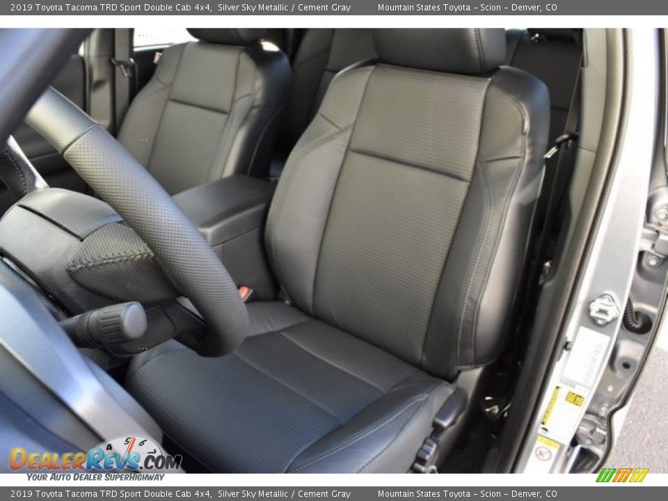 2019 Toyota Tacoma TRD Sport Double Cab 4x4 Silver Sky Metallic / Cement Gray Photo #7