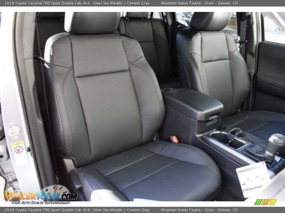 2019 Toyota Tacoma TRD Sport Double Cab 4x4 Silver Sky Metallic / Cement Gray Photo #13