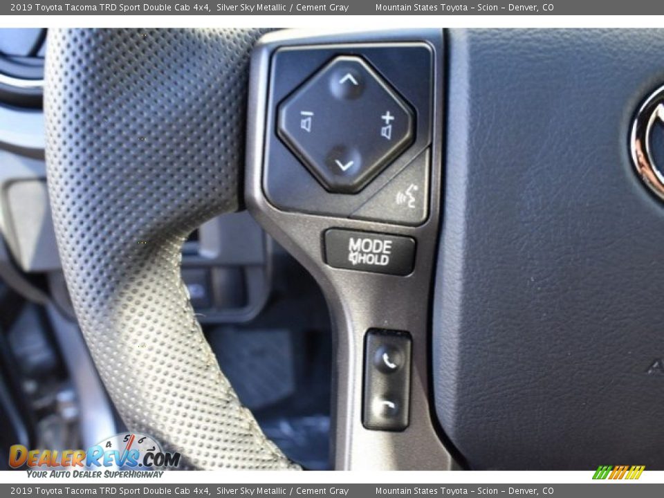 2019 Toyota Tacoma TRD Sport Double Cab 4x4 Silver Sky Metallic / Cement Gray Photo #26